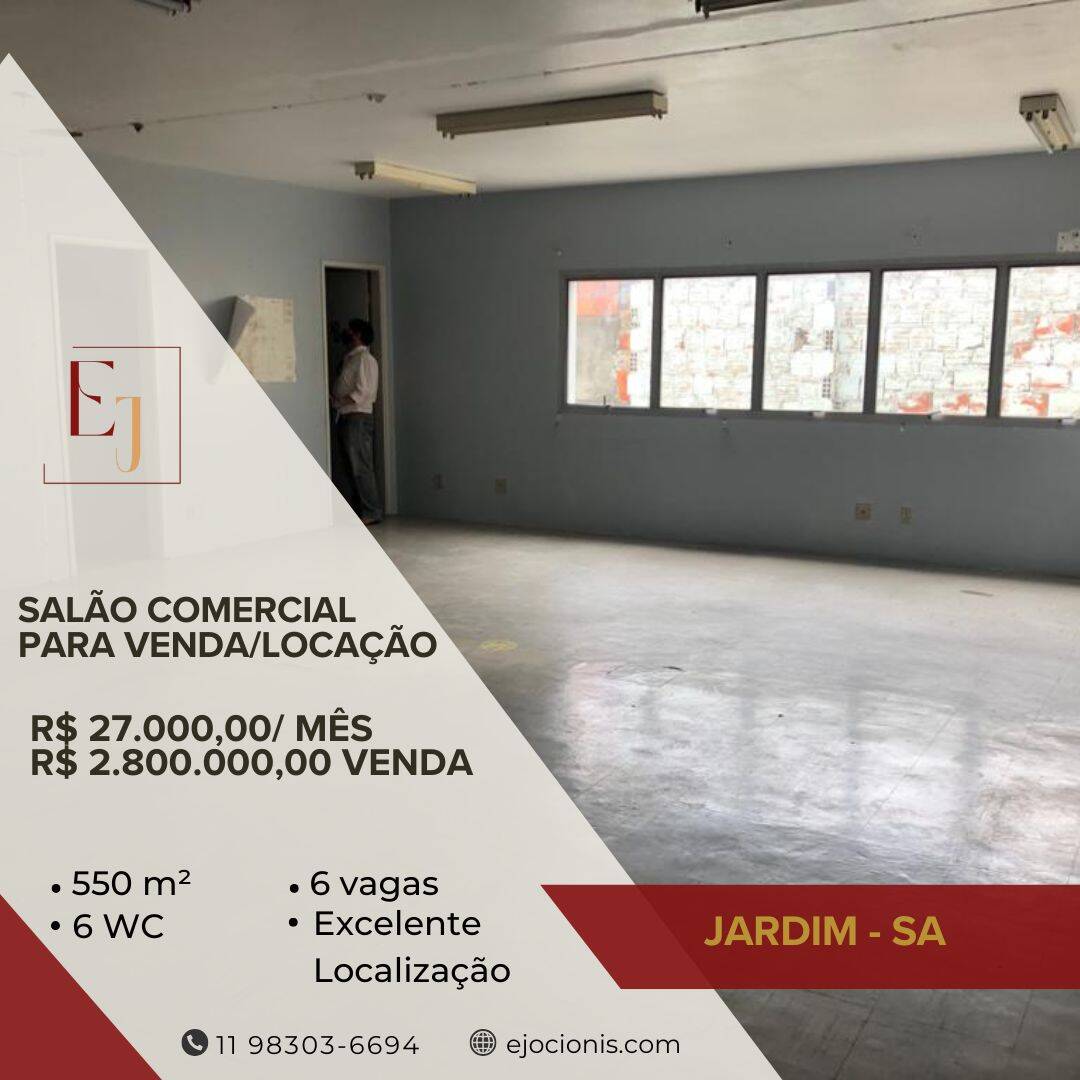 #92 - Salão Comercial para Venda em Santo André - SP